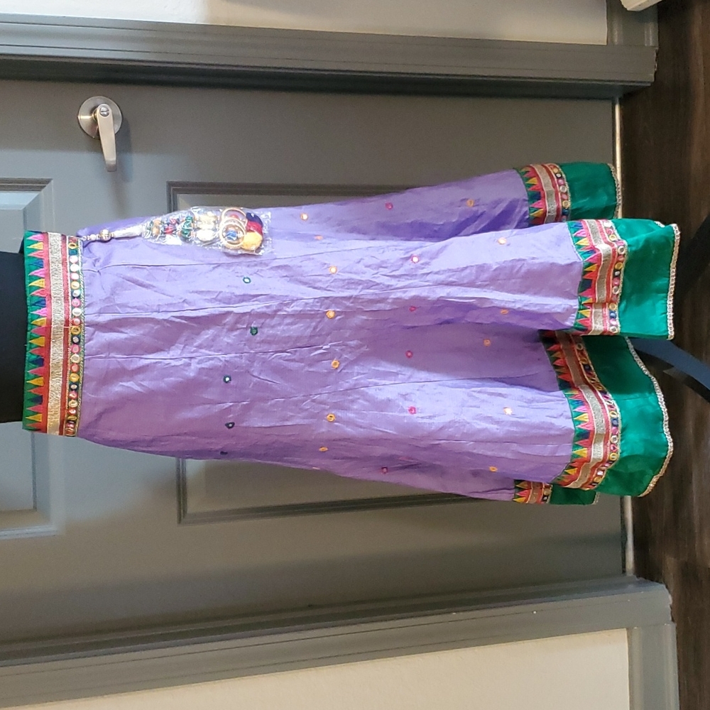 NWOT Handmade Indian Boho Embroidered Skirt